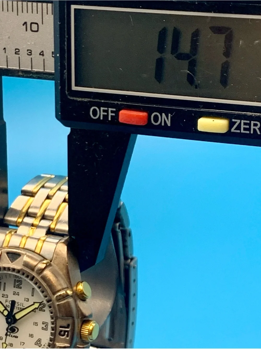 FOSSIL BLUE STARMASTER LU-2531 Women’s Vintage Watch Backlight Works New Battery